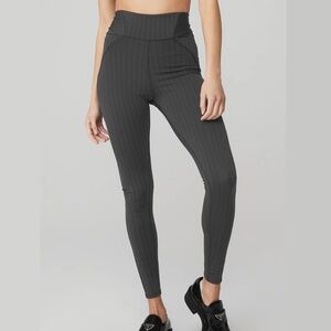 Brand new Alo Yoga Pinstripe Jacquard Extreme High-Waist Legging XS